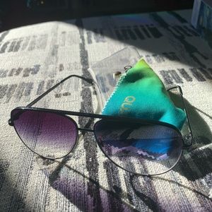 Quay high key fade sunglasses with case